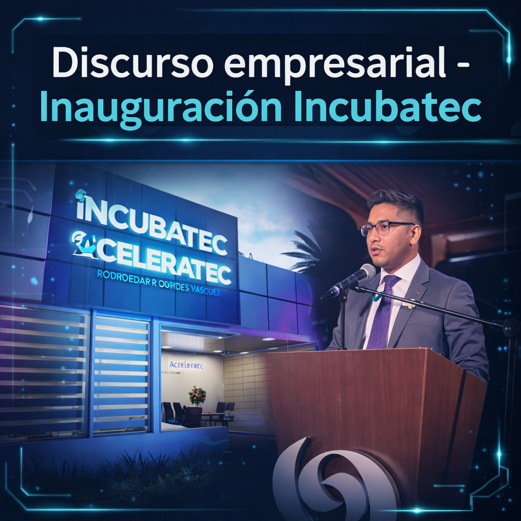 Rodrigo Rodriguez - Discurso inaugural en representación de las startups bolivianas - Inauguración Incubatec